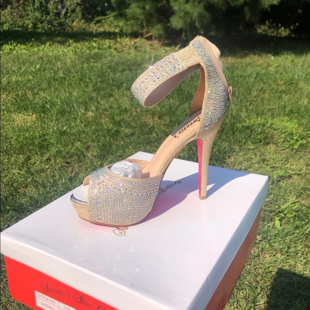 Champagne heels